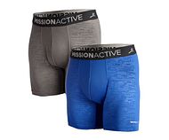 M's Performance Boxer Brief - Charc/Royl Blue